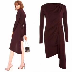 Topshop Deep Burgundy Dress